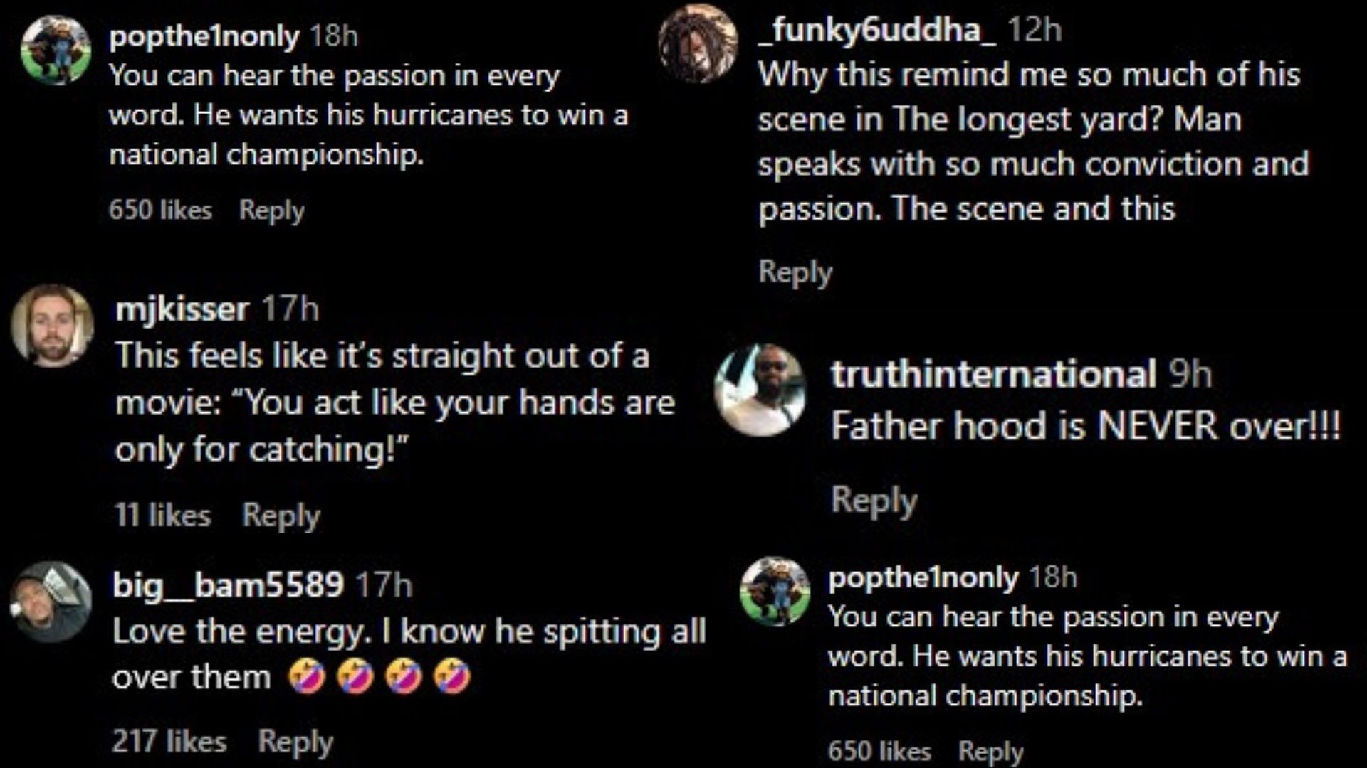 Images via the comments of the Instagram post.